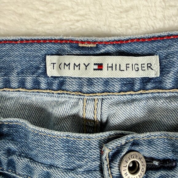 VTG Tommy Hilfiger Jeans Womens 10A Light Wash Mid Rise Classic‎ Fit BootcutY2k - Picture 2 of 11